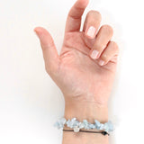 Bracciale Chips Acquamarina