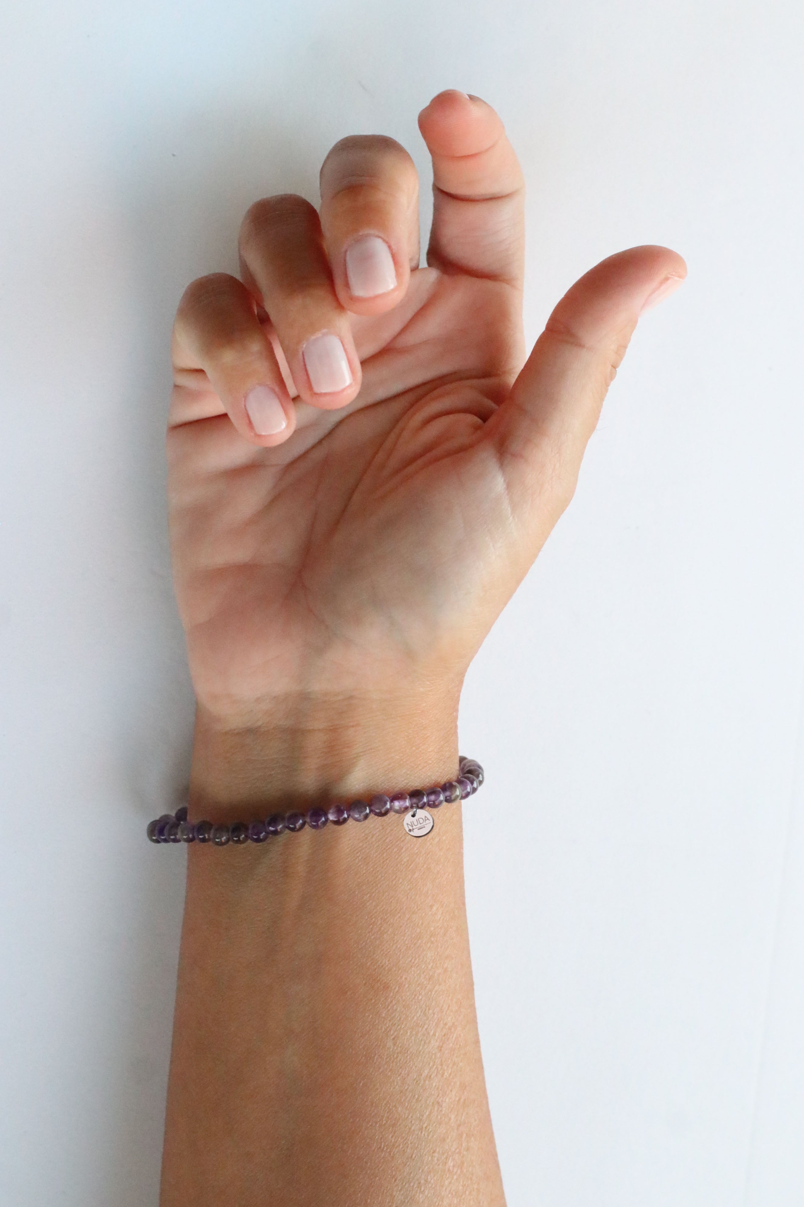 Bracciale in Grani di Ametista 4mm