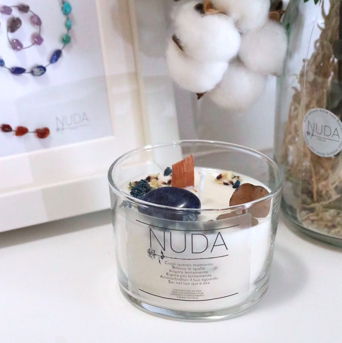 Candela artigianale in cera di soia - N°5 VISHUDDHA