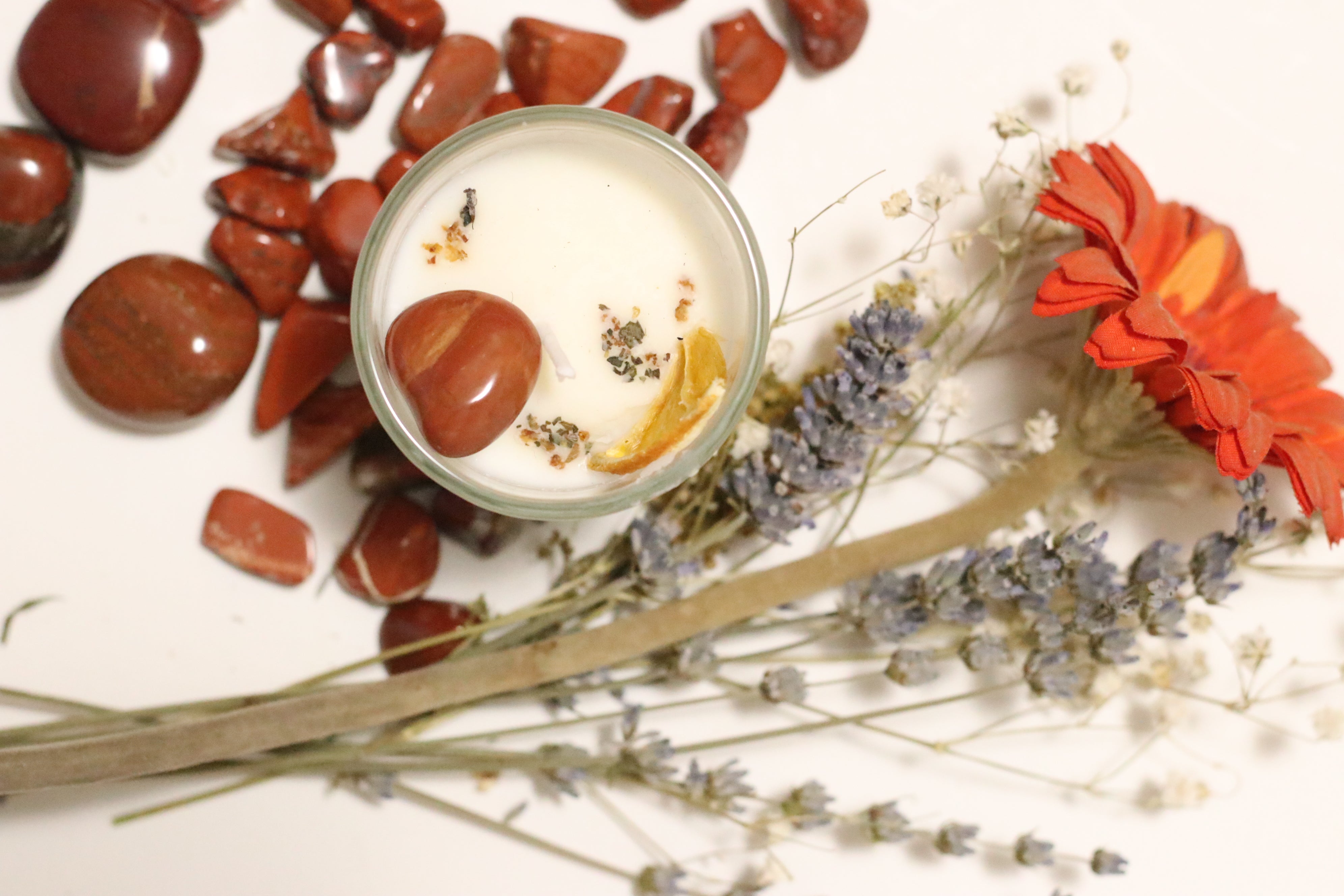 Candela artigianale in cera di soia - N°2 SVADHISTHANA Piccola