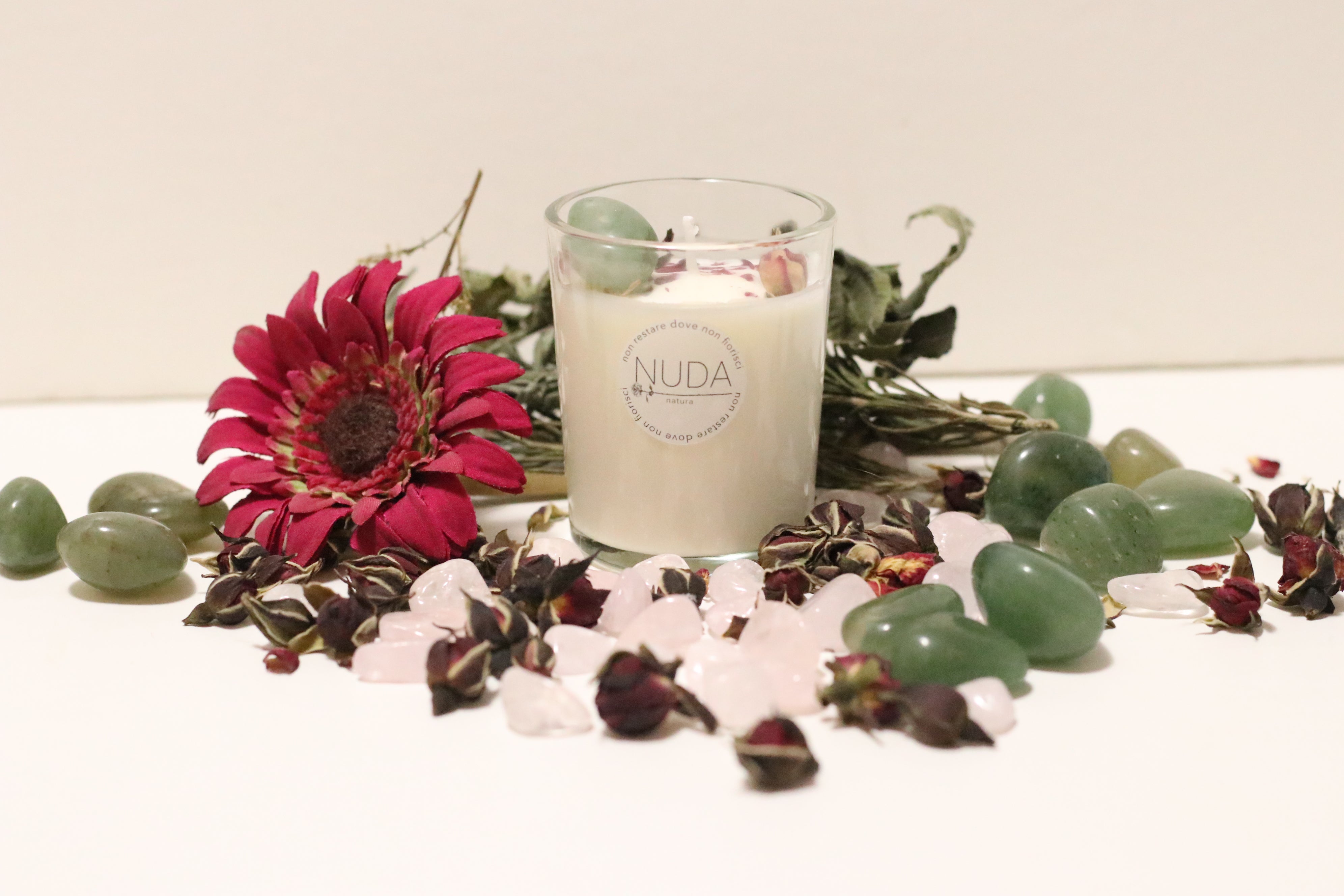 Candela artigianale in cera di soia - N°4 ANAHATA Piccola