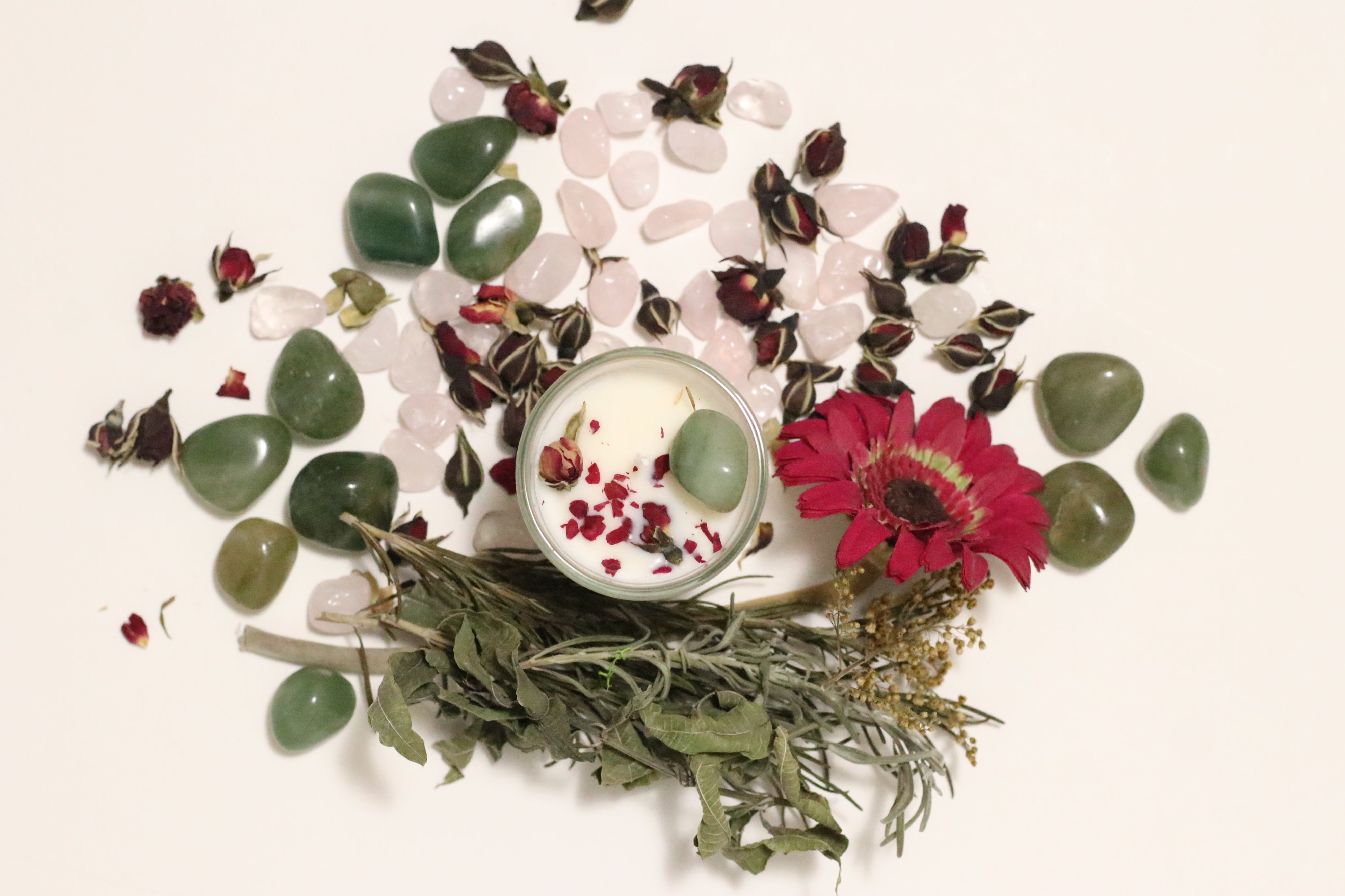 Candela artigianale in cera di soia - N°4 ANAHATA Piccola