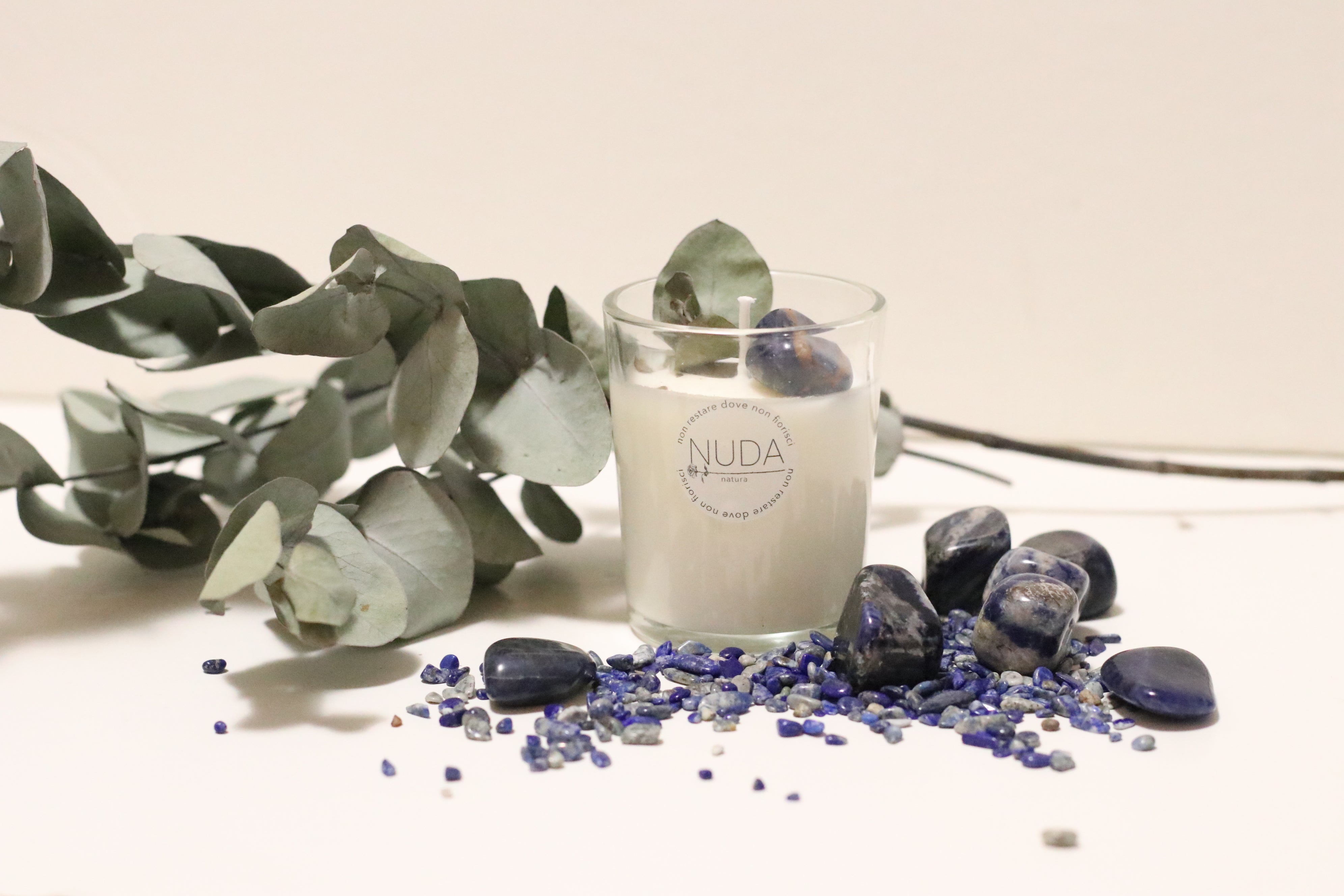 Candela artigianale in cera di soia - N°5 VISHUDDHA Piccola