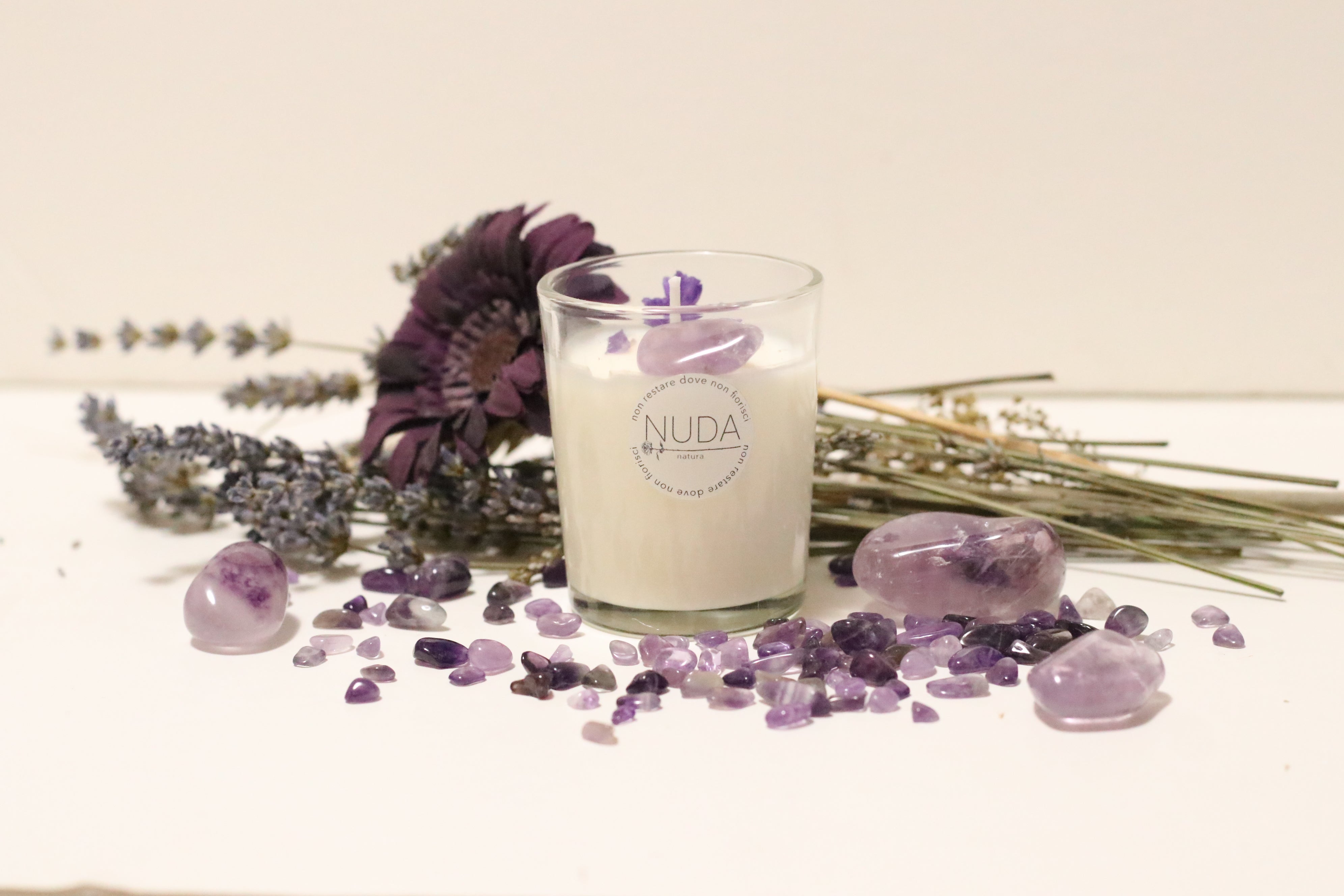 Candela artigianale in cera di soia - N°6 AJNA Piccola