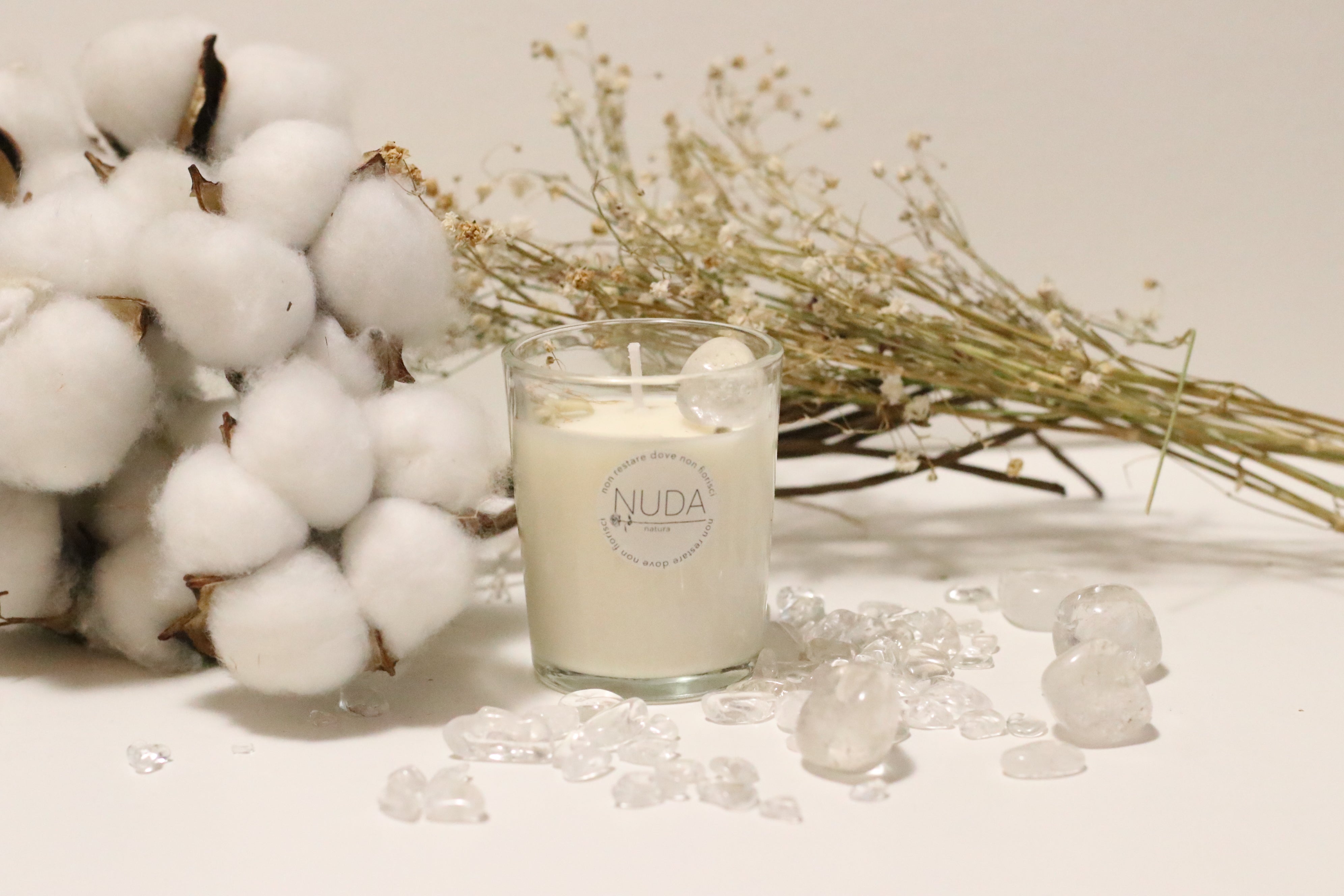 Candela artigianale in cera di soia - N°7 Sahasrara Piccola