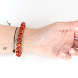 Bracciale in Grani di Corniola 10mm