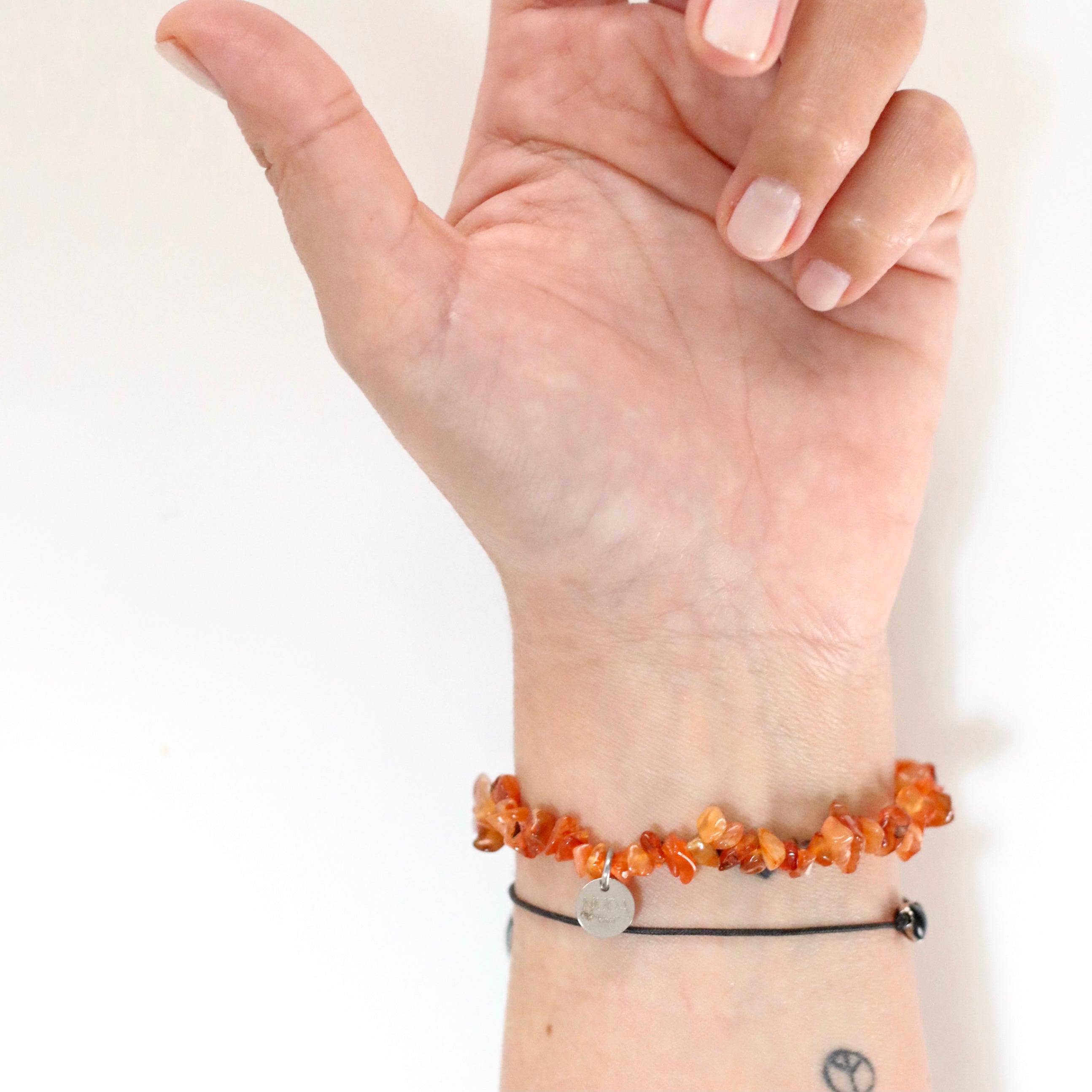 Bracciale Chips Corniola Arancione