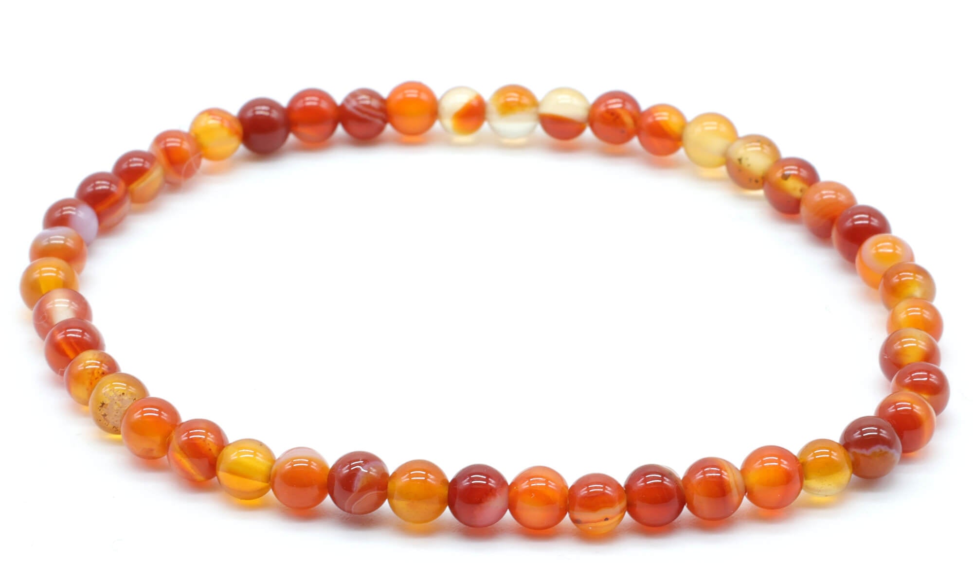 Bracciale in Grani di Corniola 4mm