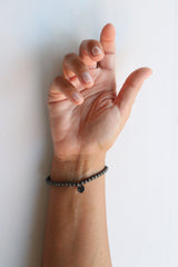 Bracciale in Grani di Ematite 4mm