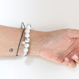 Bracciale in Grani di Howlite 8mm