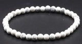 Bracciale in Grani di Howlite 4mm