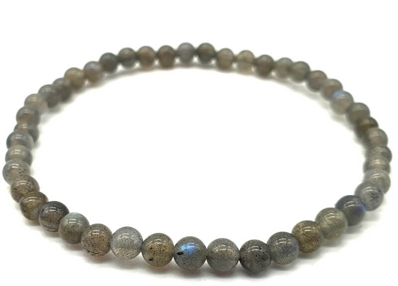 Bracciale in Grani di Labradorite 4mm
