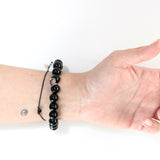 Bracciale in Grani di Onice Nera 8mm
