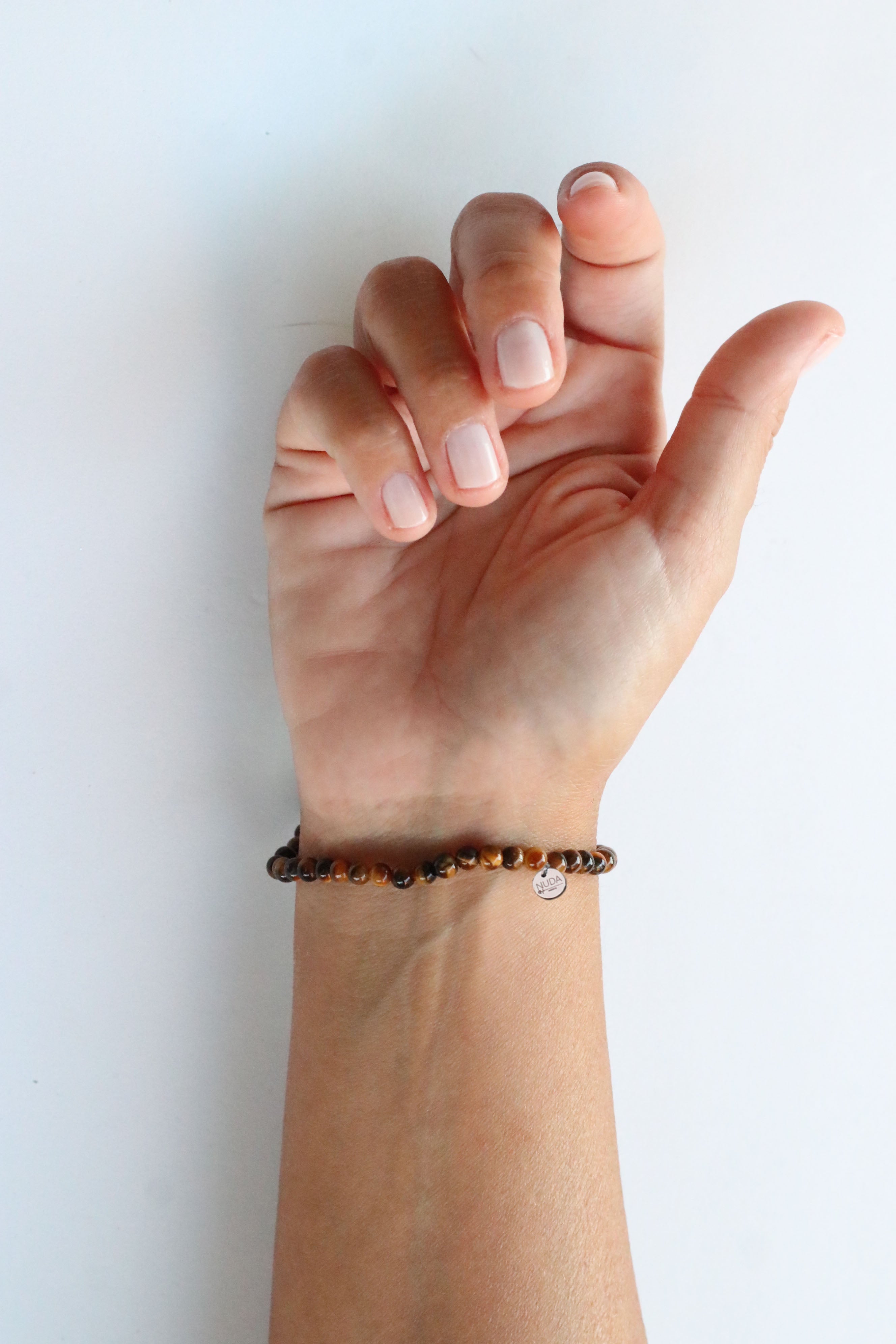 Bracciale in Grani di Occhio di Tigre 4mm