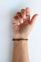 Bracciale in Grani di Occhio di Tigre 4mm