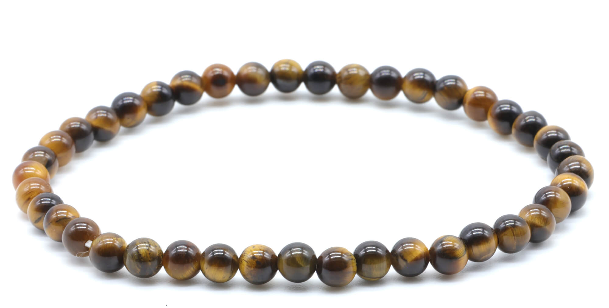 Bracciale in Grani di Occhio di Tigre 4mm