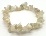 Bracciale in Chips di Pietra Adularia o Pietra di Luna