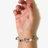 Bracciale in Chips di Quarzo Tormalinato