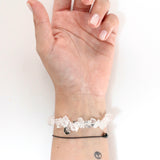 Bracciale in Quarzo Ialino o Cristallo di Rocca