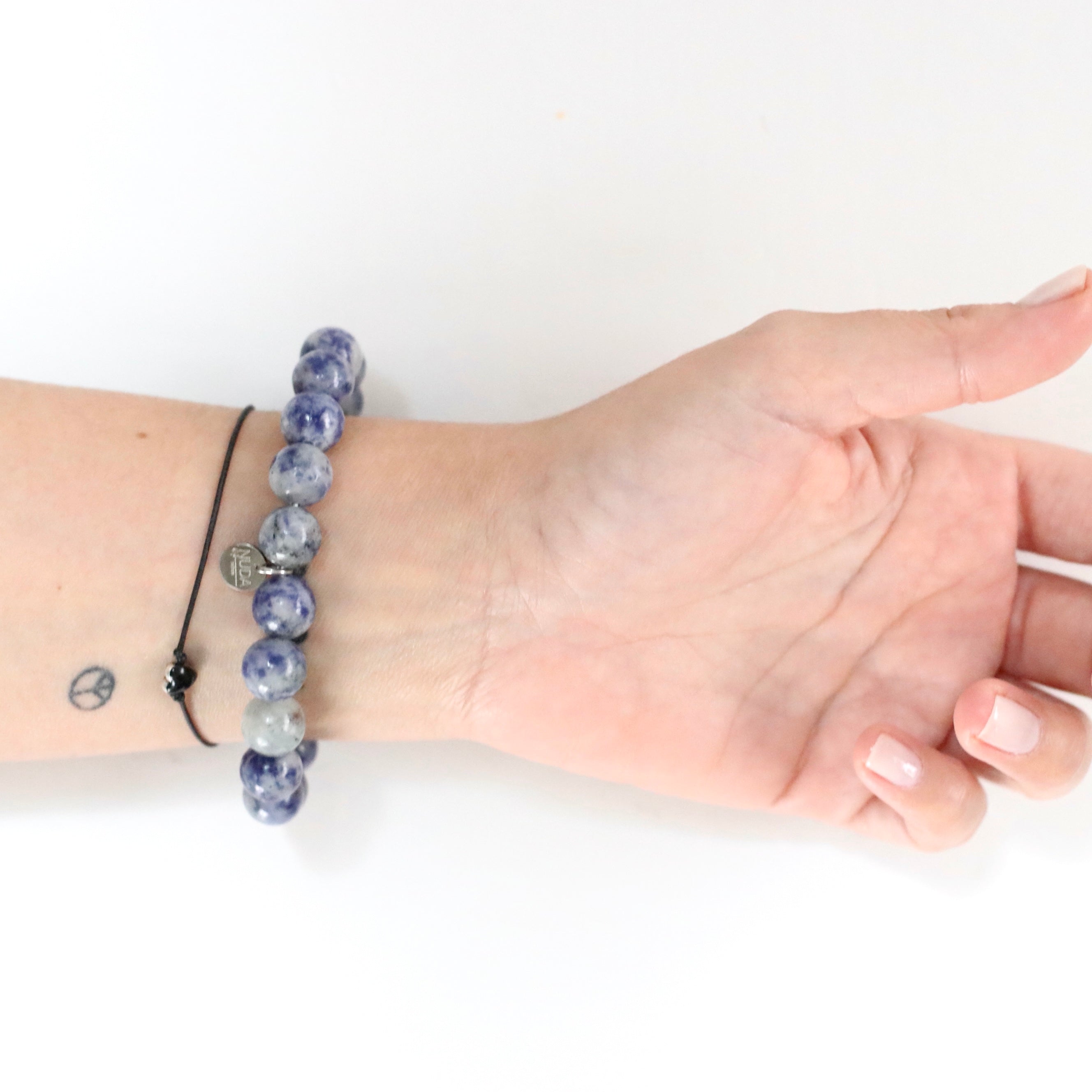 Bracciale in Grani di Sodalite 8mm