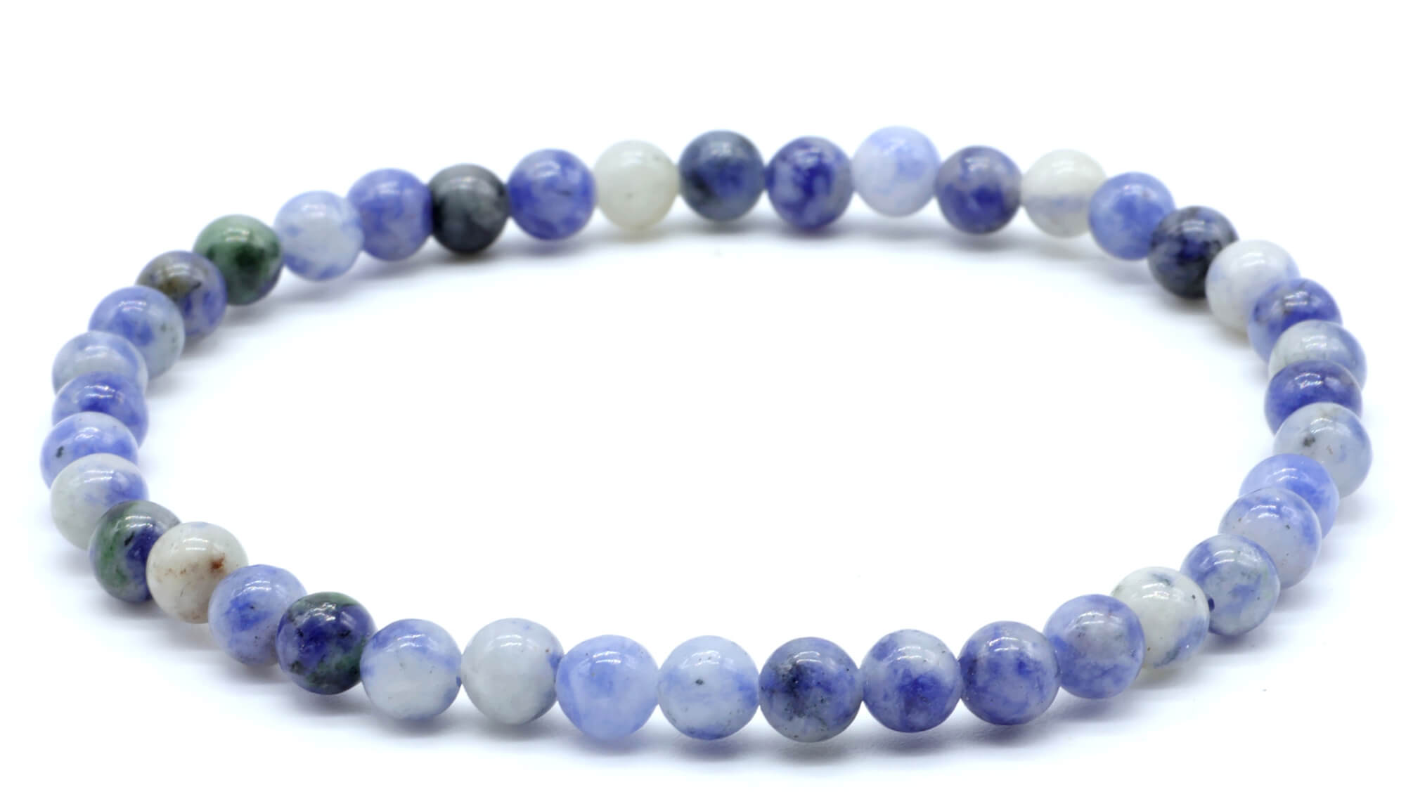 Bracciale in Grani di Sodalite 4mm