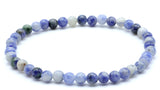 Bracciale in Grani di Sodalite 4mm