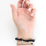 Bracciale in Chips di Tormalina Nera