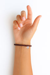 Bracciale in Grani di Granato 4mm