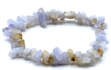 Bracciale Chips Calcedonio Blu